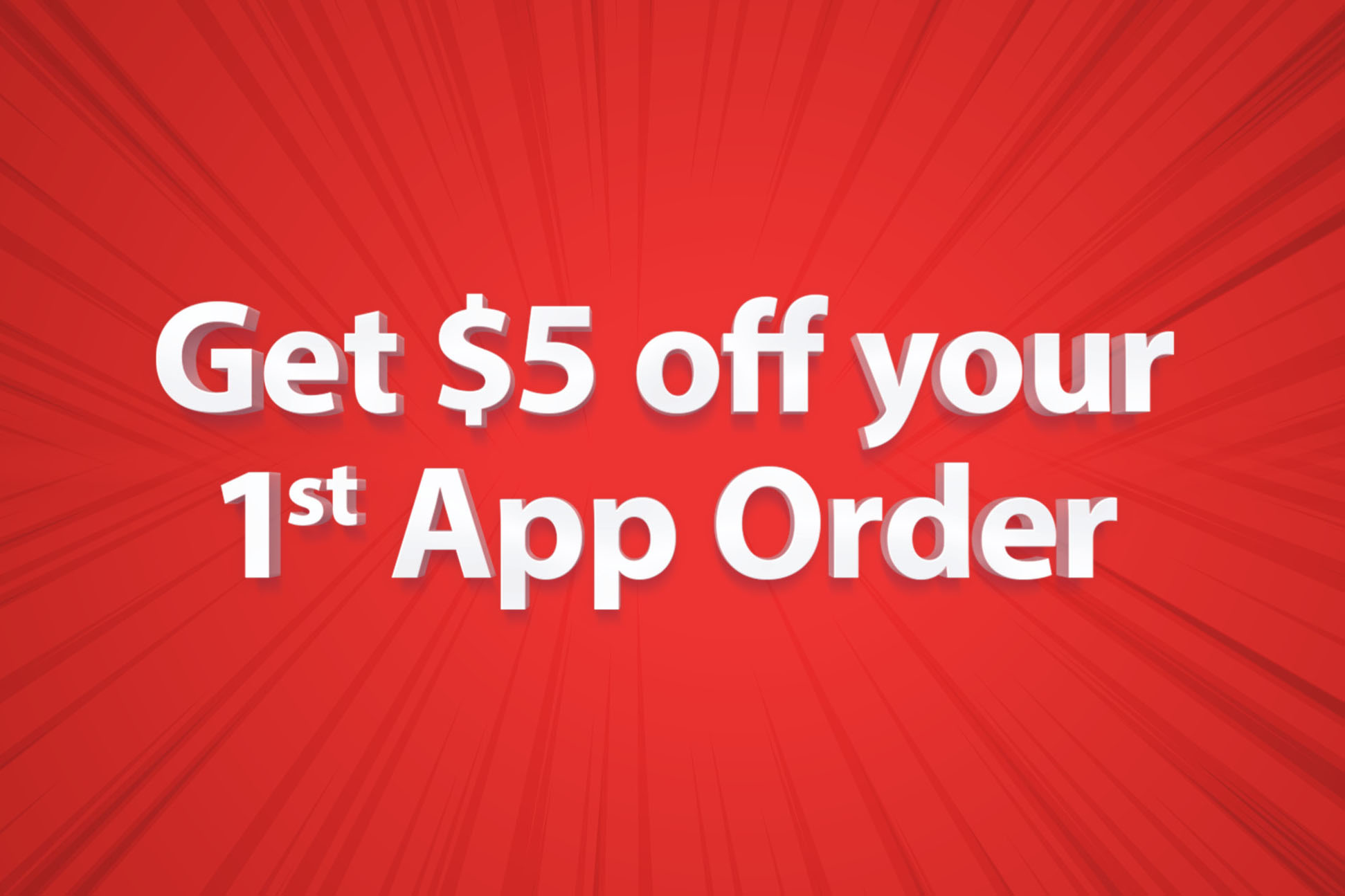 Get $5 off your 1st App Order